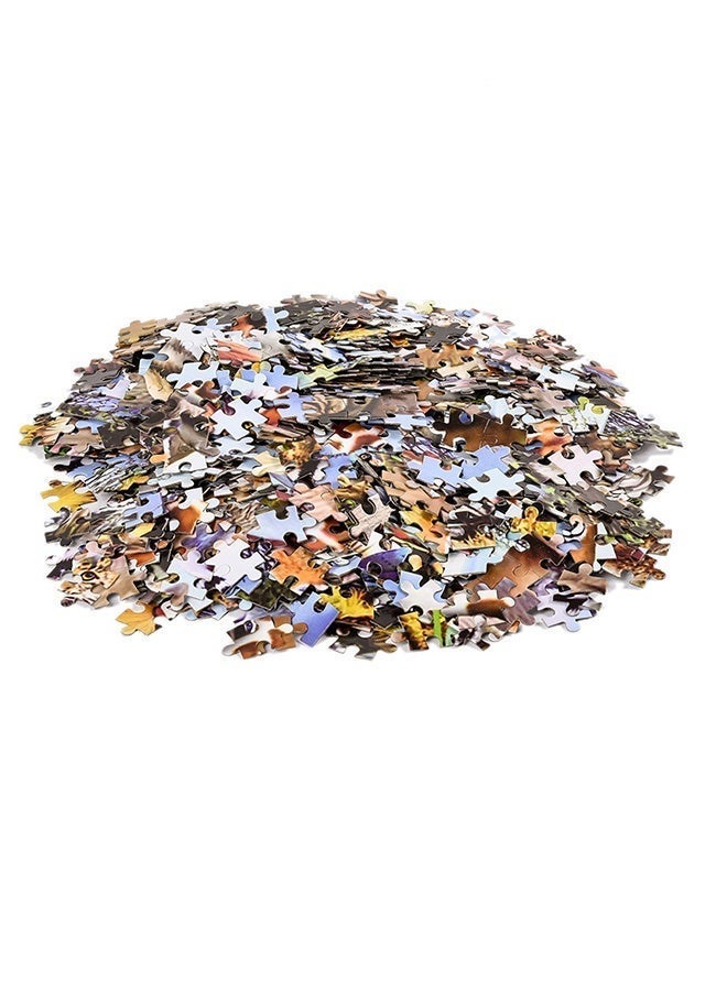لغز 1000 قطعة المناظر الطبيعية الرسوم المتحركة ورقة لغز اللوحة الزخرفية تمارين التفكير في الدماغ - Image 5