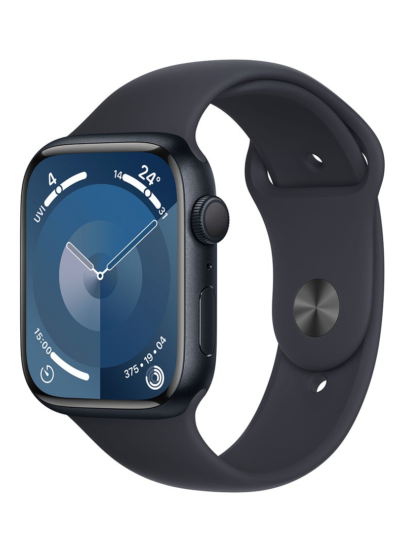 Apple Watch Series 9 GPS 45mm Midnight Aluminium Case With Midnight Sport Band - Image 1
