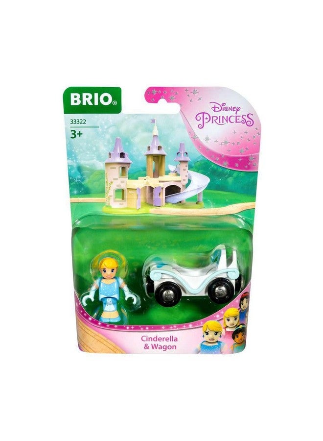 BRIO - 33322 Disney Princess Cinderella & Wagon | 2 Piece Toy Train for Kids Ages 3 and Up - Image 1