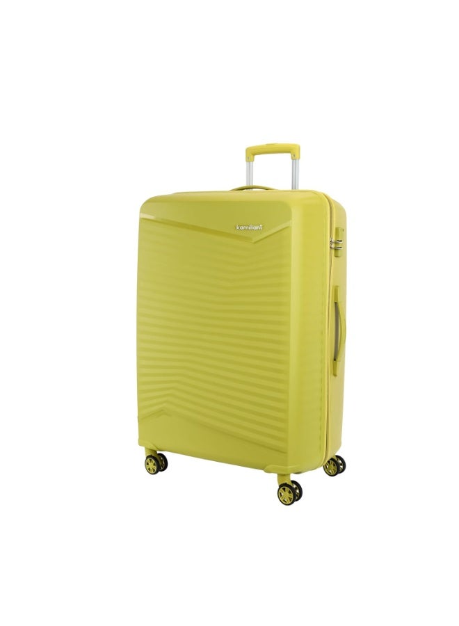 Kamiliant by American Tourister Rock-Lite Large 79 Cm Check-in Hard Sided Trolley Bag for Men & Women, Suitcase 99L for Travel with 3 Digit Combination Lock - Cress Green - Image 1