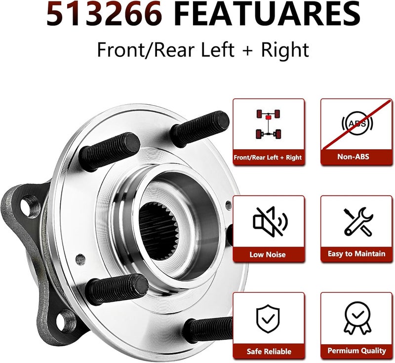 JLEO 513266 Front or Rear Wheel Hub Bearing for Hyundai and Kia Models - Image 5