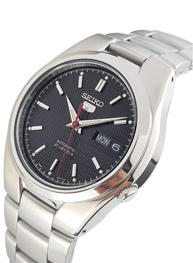 Seiko Classic 21 Jewels 37 mm Stainless Steel Watch for Men SNK607K1 - Image 2