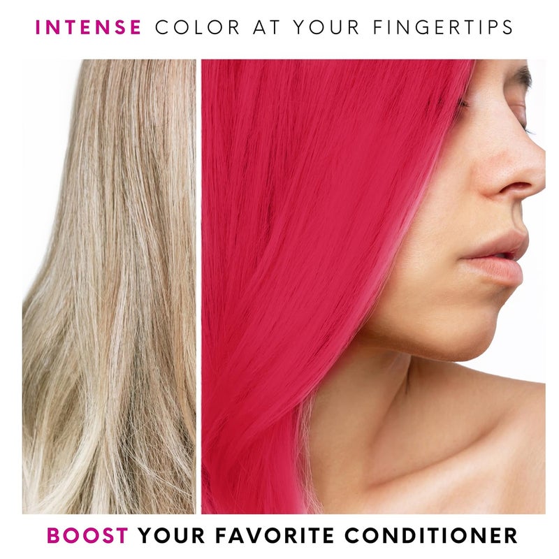 Watercolors Base Drops, Temporary Hair Dye Color Booster, Cruelty-Free, 4 oz - PINK - Image 2