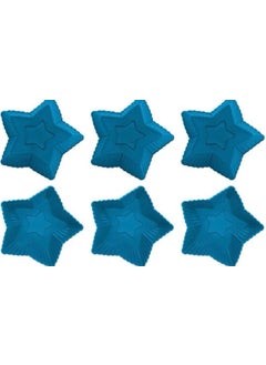 Bybirgül Blue 12L Silicone Mini Star Cake Mold, Muffin Mold, Cupcake Mold 12 Pieces - pzsku/ZAC2559EA6965051DC552Z/45/_/1725724004/e4269c69-3d14-4e1b-b4b1-f50d2cfd6a7e