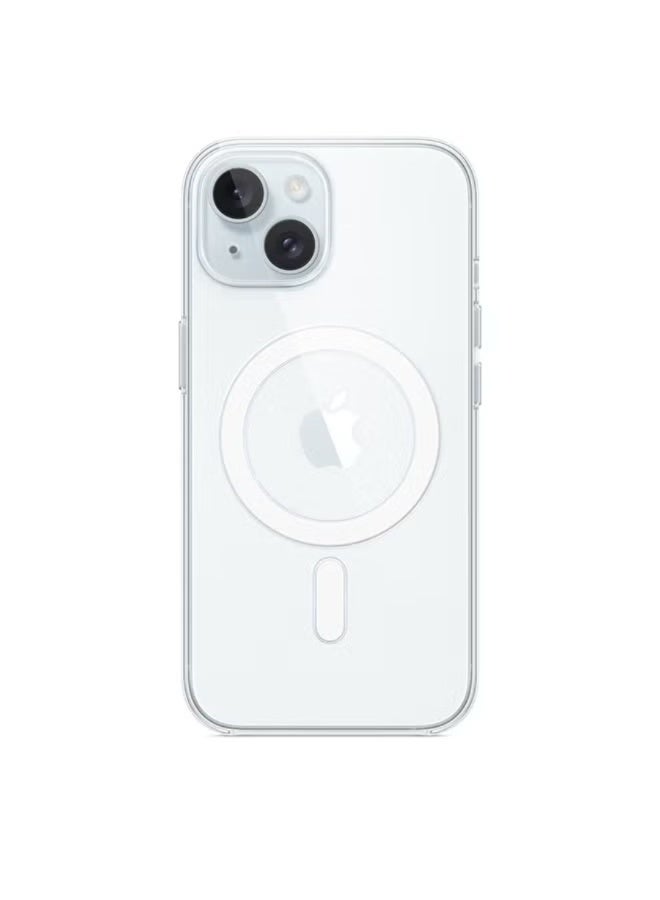 RADSUN Clear Magnetic Shockproof Case Cover for iPhone 15 – Transparent Slim Protective Case with Strong Magnetic Adsorption & Drop Protection - Image 1