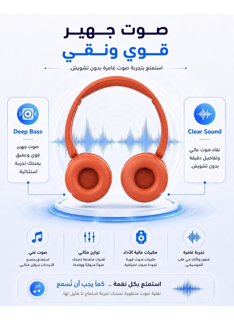 سبون سماعة رأس لاسلكية تعمل بتقنية البلوتوث فوق الأذن مزودة بميكروفون - Image 3