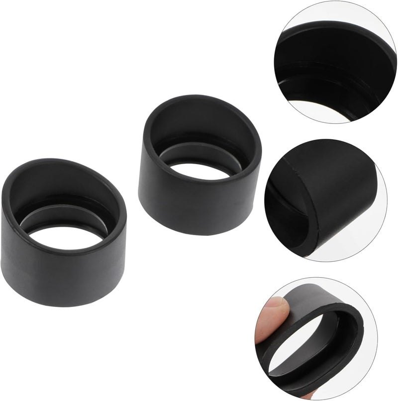 2pcs Rubber Eyepiece Guards for Microscope Soft Eye Shield Cups Inner Diameter Protects Eyes During Observations for Labs and Schools - Image 3