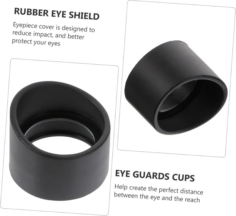 2pcs Rubber Eyepiece Guards for Microscope Soft Eye Shield Cups Inner Diameter Protects Eyes During Observations for Labs and Schools - Image 4