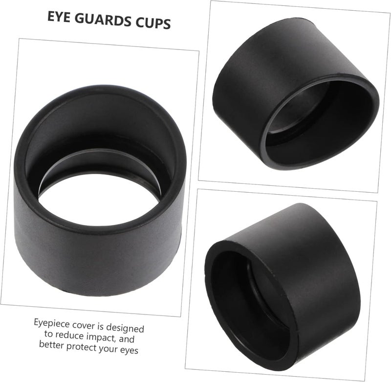 2pcs Rubber Eyepiece Guards for Microscope Soft Eye Shield Cups Inner Diameter Protects Eyes During Observations for Labs and Schools - Image 2