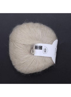 Zerodis Mohair Knit Soft Angora Long Wool Yarn Hot With A Crochet Popular For Diy Weave(Beige)  - Image 4