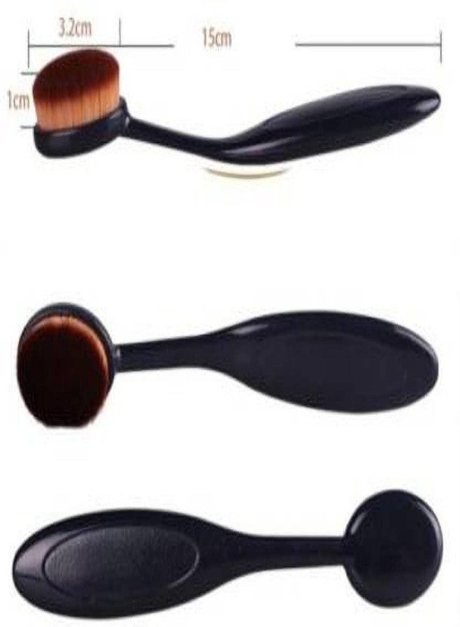 Ovking Oval Makeup Brush Professional Oval Foundation Contour Concealer Eyeliner Blending Cosmetic Brushes Tool (Pack of 3) - Image 5