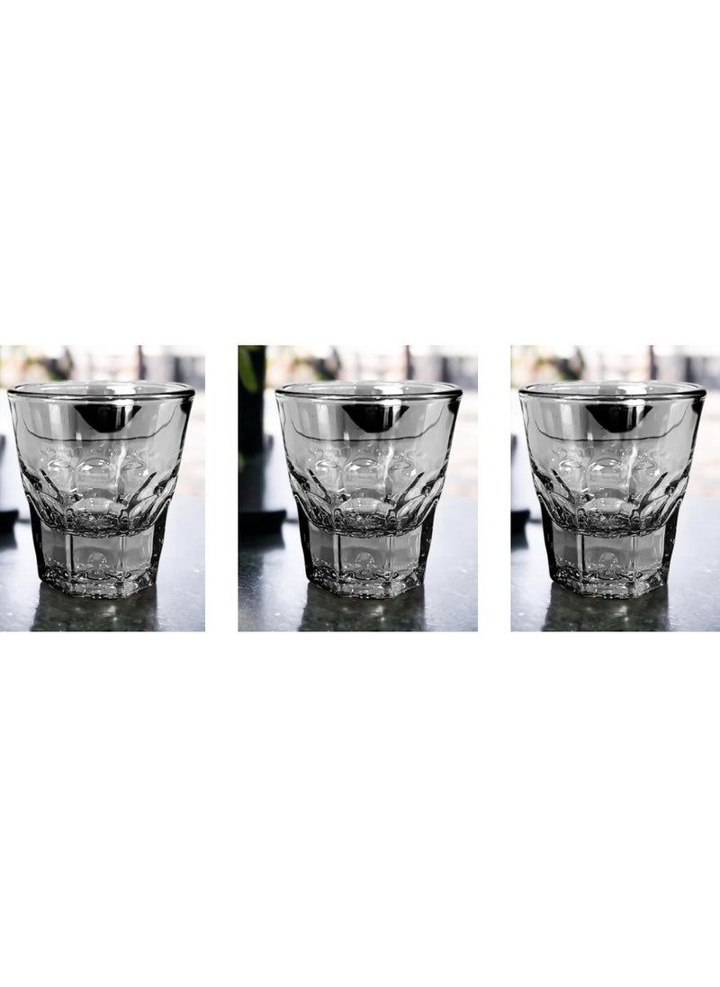 RANK Coffee Glass Cup Set, Latte Cups, Flat White Espresso Coffee Cup 150ml  - Image 1