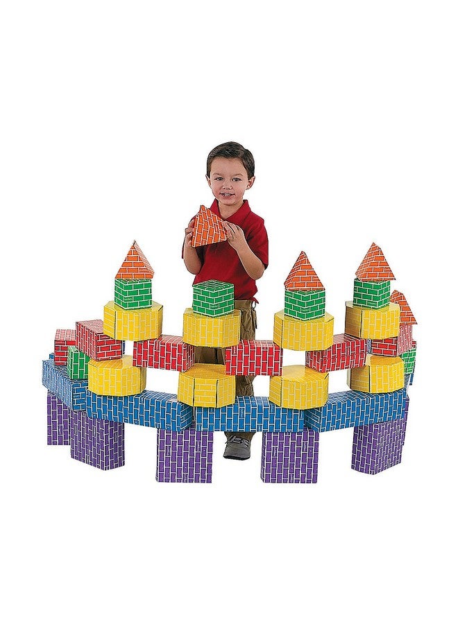 Fun Express Cool Cardboard Block Bricks for Kids - 42 Blocks per - Fun Gift and for Creative Active Play - Image 1