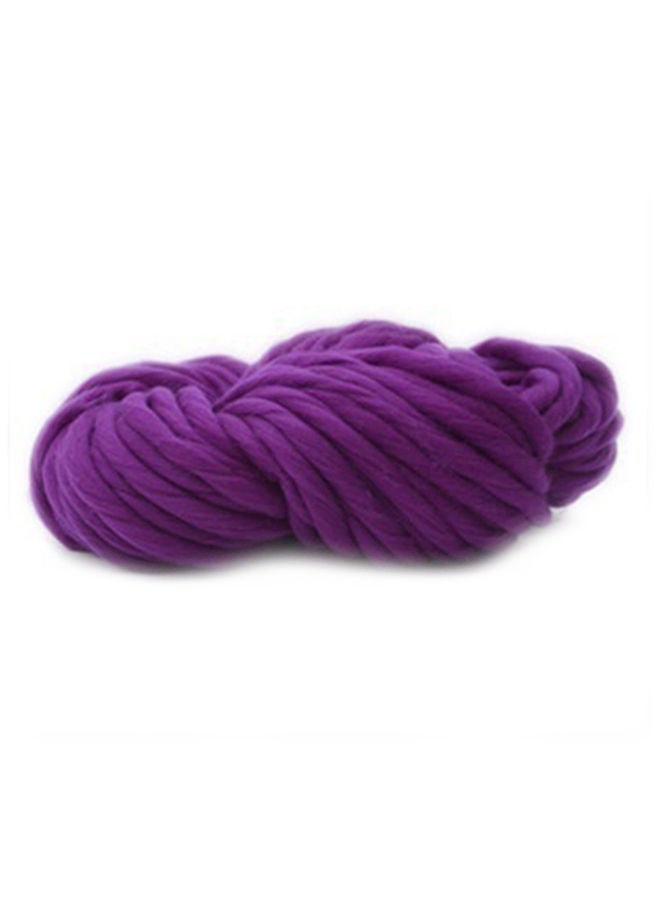 NIBEMINENT Wool Blend Sweater Coarse Yarn Purple - Image 1