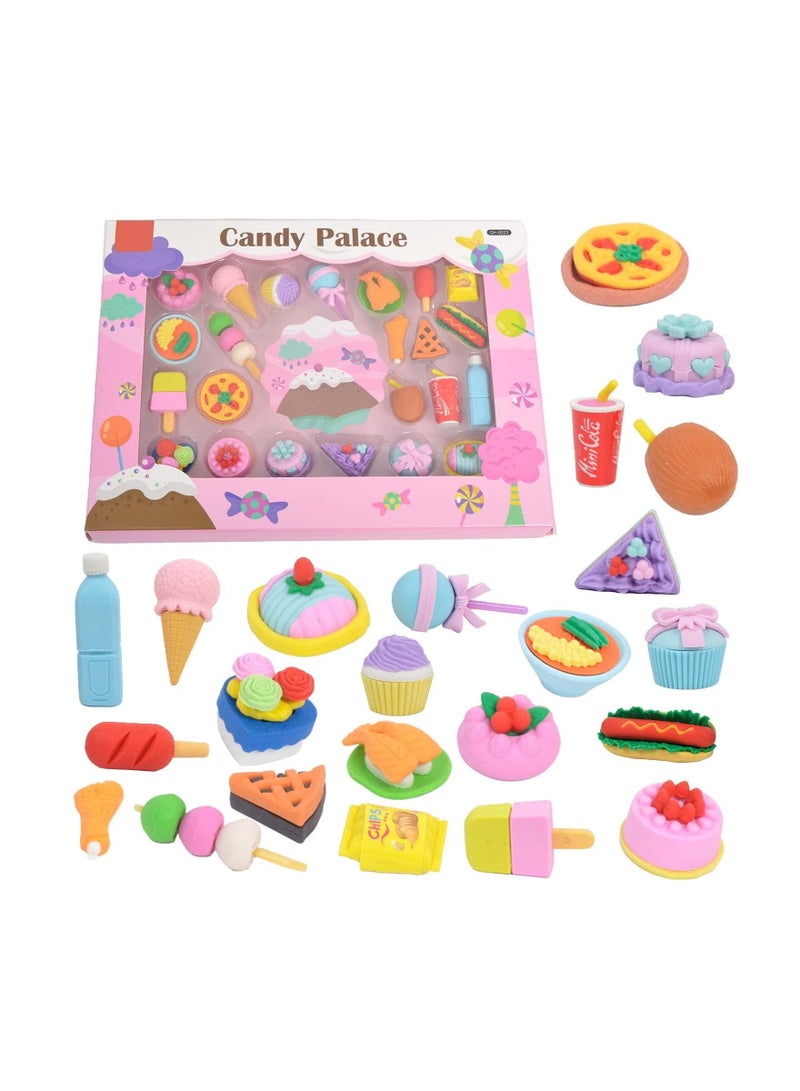 XiuWoo Erasers for Kids, Novelty Cute Pencil Mini Puzzle Rubber Boys, Girls, Students, Party Favors, Birthday Gift, Homework School Prize Rewards, Candy - Image 1