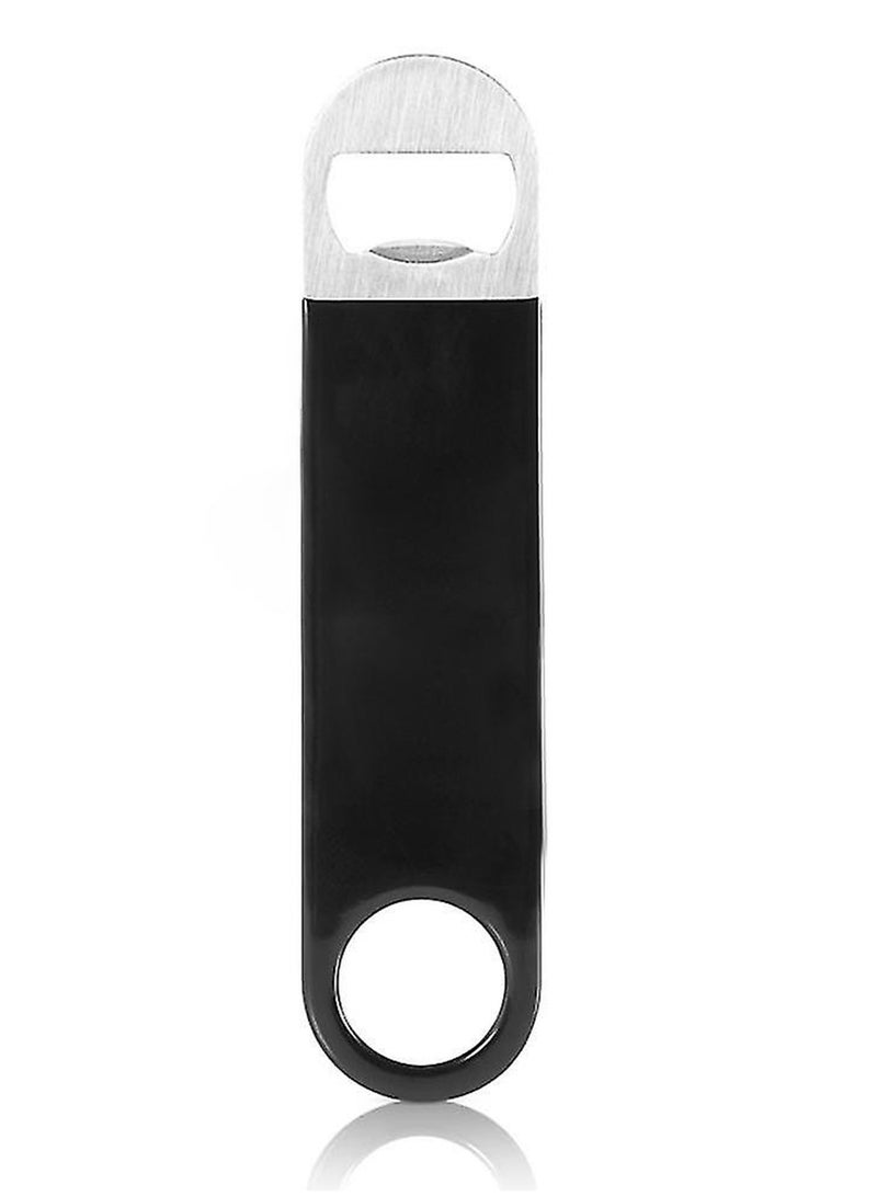 BarPros BarPros Stainless Steel Bottle Opener with Black Vinyl Grip  - Image 1