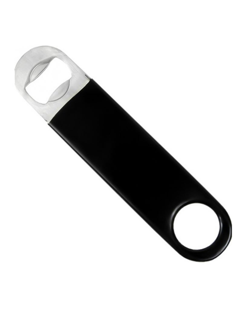 BarPros BarPros Stainless Steel Bottle Opener with Black Vinyl Grip  - Image 3