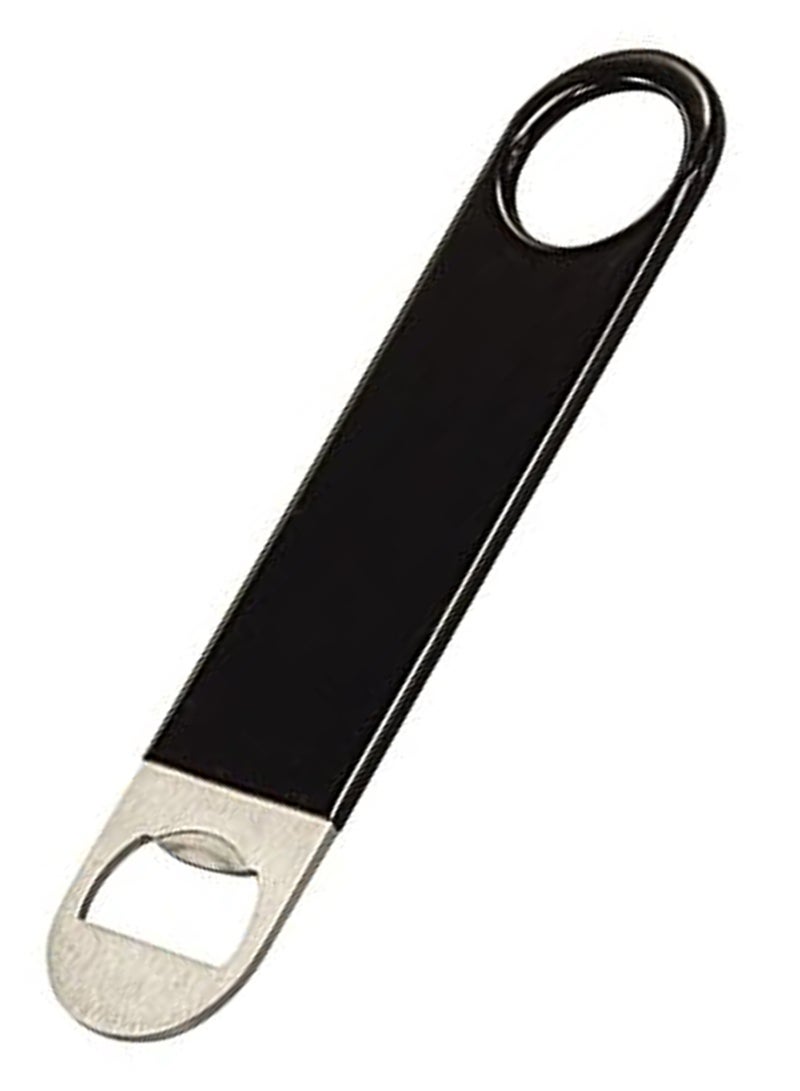BarPros BarPros Stainless Steel Bottle Opener with Black Vinyl Grip  - Image 2