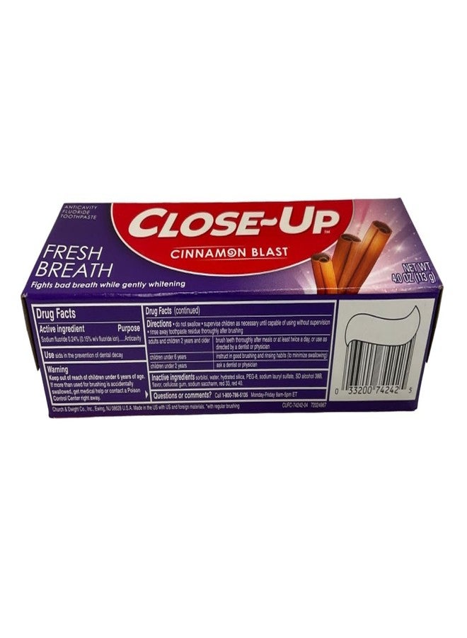 Close Up Close-Up Fluoride Toothpaste, Freshening Red Gel 4 oz (Pack of 5) - Image 2