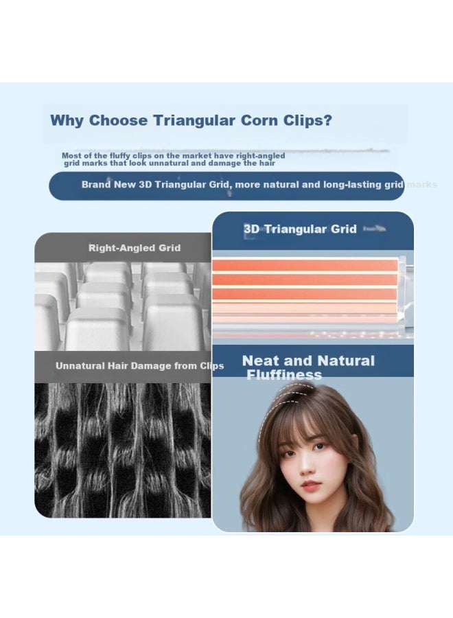 Aux Curling Iron, Corn Straightener, Volumizing Clip, Negative Ion Flat Iron, Bangs Clip, Root Volumizer, High Crown Hair Straightener, Electric Hair Straightener - Image 2