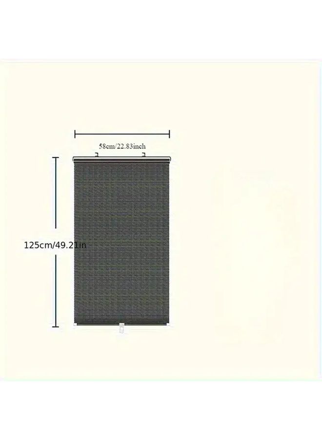 Blackout Roller Blinds 22 83 Inch By 49 21 Inch No Drill Easy Install UV Heat Resistant Sunshades - Image 4