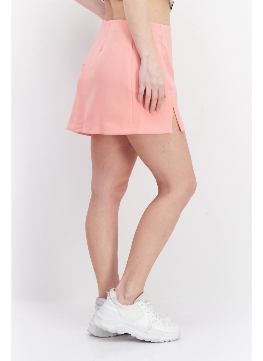 Women Plain Mini Skirt, Pink - pzsku/ZAC25EADB6406E4BD21A9Z/45/_/1736691343/1e167fa0-e060-45d7-b527-379aadbe97c5