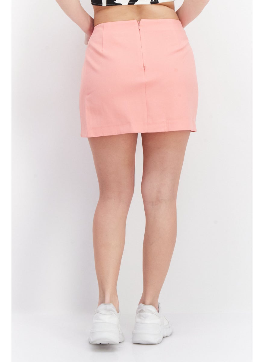 Women Plain Mini Skirt, Pink - pzsku/ZAC25EADB6406E4BD21A9Z/45/_/1736691344/672f49e7-df9b-4ffc-8b78-dd4c25986ab8