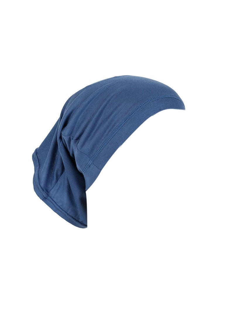 Generic Silky Cotton Beanie MSL09 Elastic Breathable Turban Cap 21# gray blue 