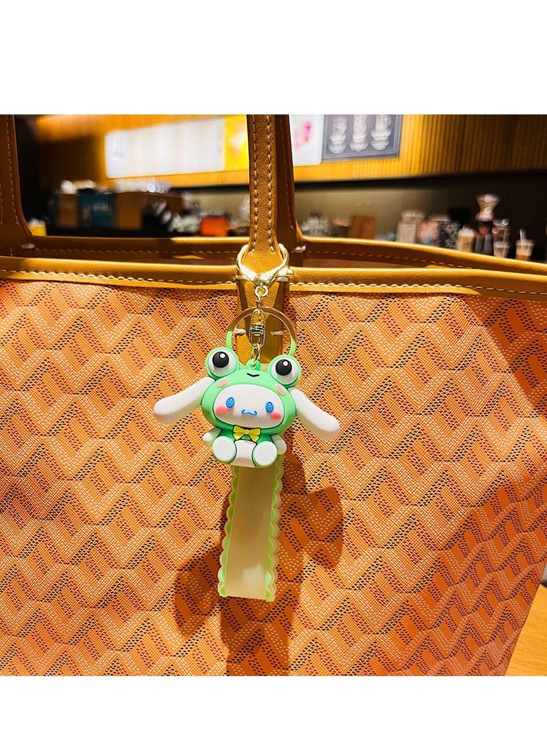 Sanrio Cinnamon Dog silicone keychain bag pendant decorative accessories - Image 2