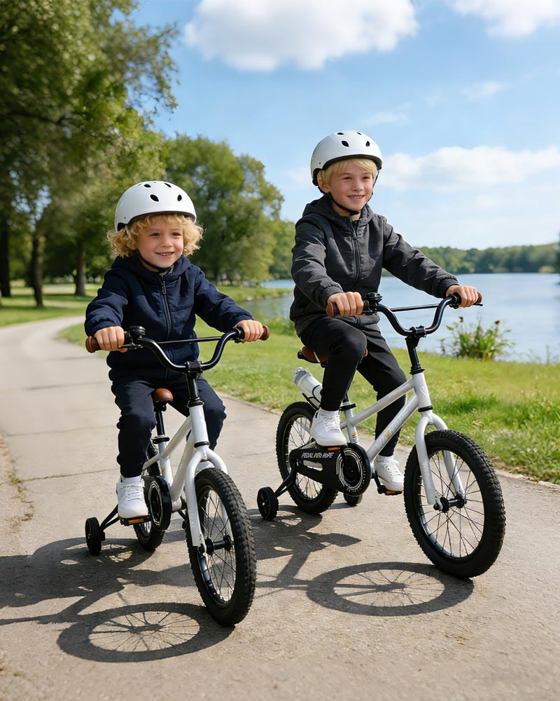WinHope Kids Bike for Ages 2-9 Boys Girls, 12-18 Inch Beginner Learning Bicycle with Training Wheels, Adjustable Seat and Water Bottle for Children Toddlers, Easy to Ride, Multiple Colors - Image 5