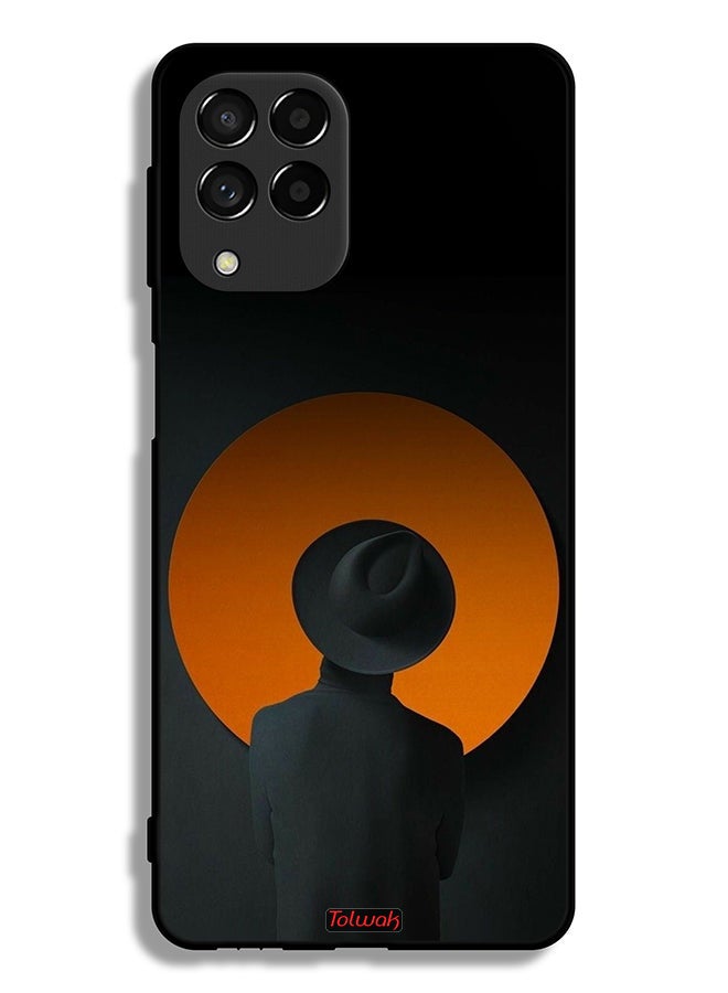 Tolwak Samsung Galaxy M53 Protective Case Cover Hat Boy Art - Image 2