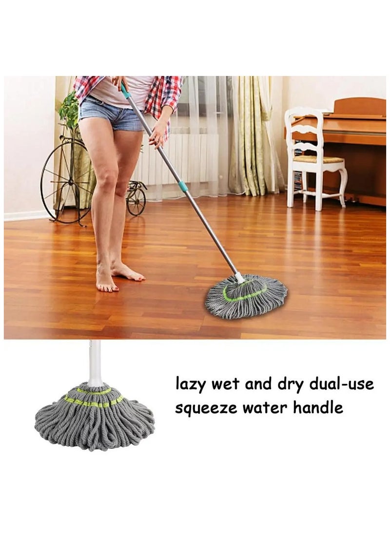 KASINDA - Kasinda microfiber mop set with dust brushes B01  Easy Squeeze Twist Mop for Floor Cleaning, Self Squeeze Mop with Strong Water Absorption Ability, Easy Wringingg Twist Mope - Image 1