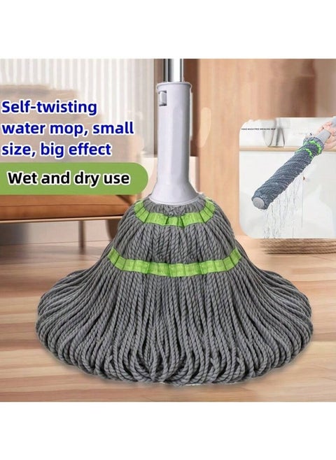 Kasinda microfiber mop set with dust brushes B01  Easy Squeeze Twist Mop for Floor Cleaning, Self Squeeze Mop with Strong Water Absorption Ability, Easy Wringingg Twist Mope