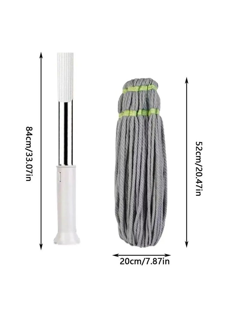 KASINDA - Kasinda microfiber mop set with dust brushes B01  Easy Squeeze Twist Mop for Floor Cleaning, Self Squeeze Mop with Strong Water Absorption Ability, Easy Wringingg Twist Mope - Image 1