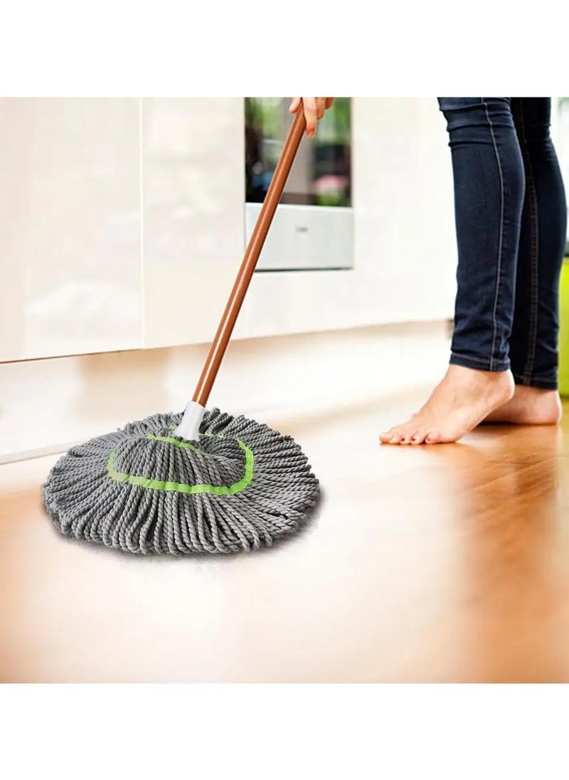 KASINDA - Kasinda microfiber mop set with dust brushes B01  Easy Squeeze Twist Mop for Floor Cleaning, Self Squeeze Mop with Strong Water Absorption Ability, Easy Wringingg Twist Mope - Image 1