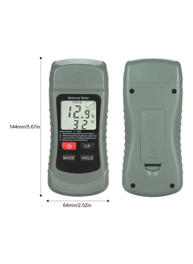 NIBEMINENT Wood Moisture Digital Meter Grey/Black  - Image 3