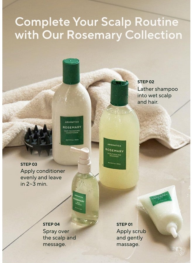 AROMATICA Rosemary Root Enhancer (2 Pack) 3.38oz/100ml - Dry Scalp Treatment with Rosemary Oil For Hair Growth - Free from Sulfate, Silicone, and Paraben - Image 5