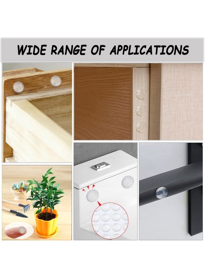 ACKLLR 300 Pcs Combo Pack Clear Adhesive Bumper Pads, 3 Sizes Round Self Adhesive Sound Dampening Transparent Rubber Feet Pads for Cabinet Doors Drawers Glass Tops Picture Frames Cutting Boards  - Image 4