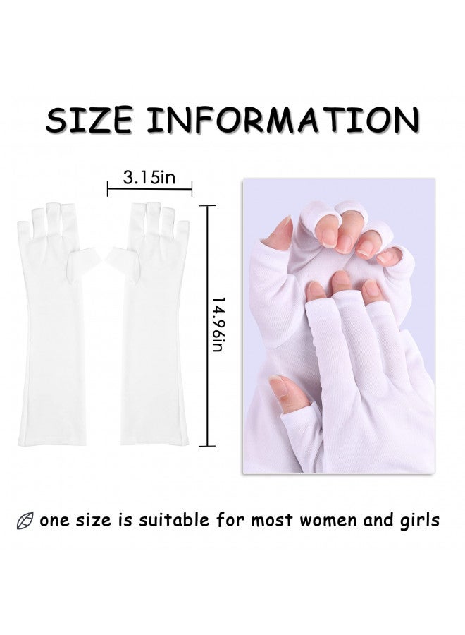 SIUSIO Siusio Anti Uv Shield Glove   Uv Protective Sleeves Fingerless Glove For Gel Manicures Protect Hands From Led Lamps Nail Dryer Professional Protection Tool For Skin Care Nail Art  - Image 1