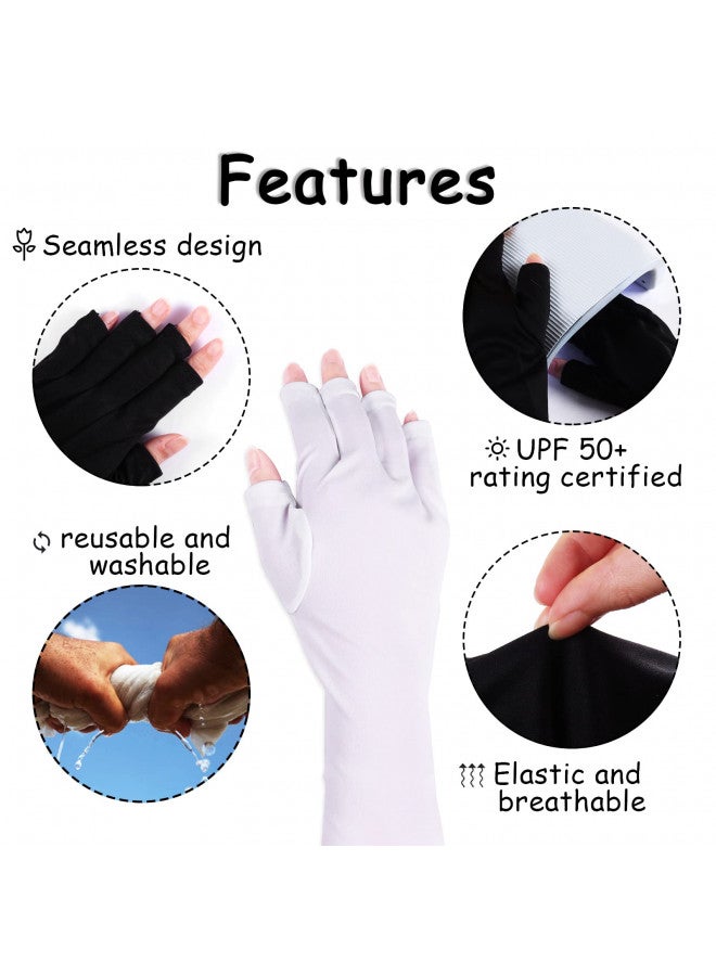 SIUSIO Siusio Anti Uv Shield Glove   Uv Protective Sleeves Fingerless Glove For Gel Manicures Protect Hands From Led Lamps Nail Dryer Professional Protection Tool For Skin Care Nail Art  - Image 2