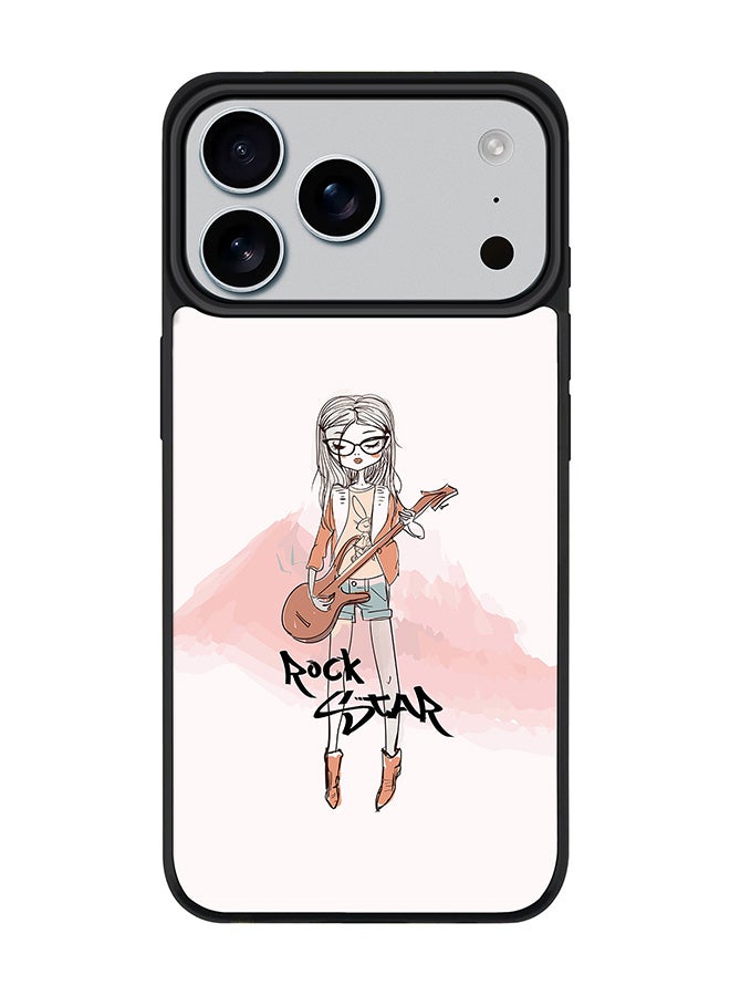 Stylizedd iPhone 17 Pro Max Case, [Compatible with MagSafe] Slim Magnetic cover Phone Case iPhone 17 Pro Max -Rockstar Girl - Image 1