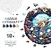 Purdicra Wooden Puzzles for Adults 3D Vision Turtle Wooden Jigsaw Puzzles with Unique Shape Adult Jigsaw Puzzle Birthday Gifts for Adults 134x134295pcs - Image 4
