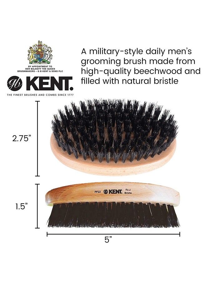 KENT Set Of Combs 81T Small Beard And Mustache Comb Fot All Fine Pocket Comb And Pf22 Hair Brush And Beard Brush Best Beard And Mustache Grooming Kit For Travel And Home Beard Care Made In England - Image 3