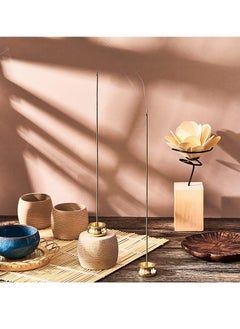 Excefore 6 Pcs Incense Burner Holder Incense Cone Stick Burner Brass Incense Holder for Sticks Gold Chinese Incense Burner Mini Metal Ash Catcher  - Image 3