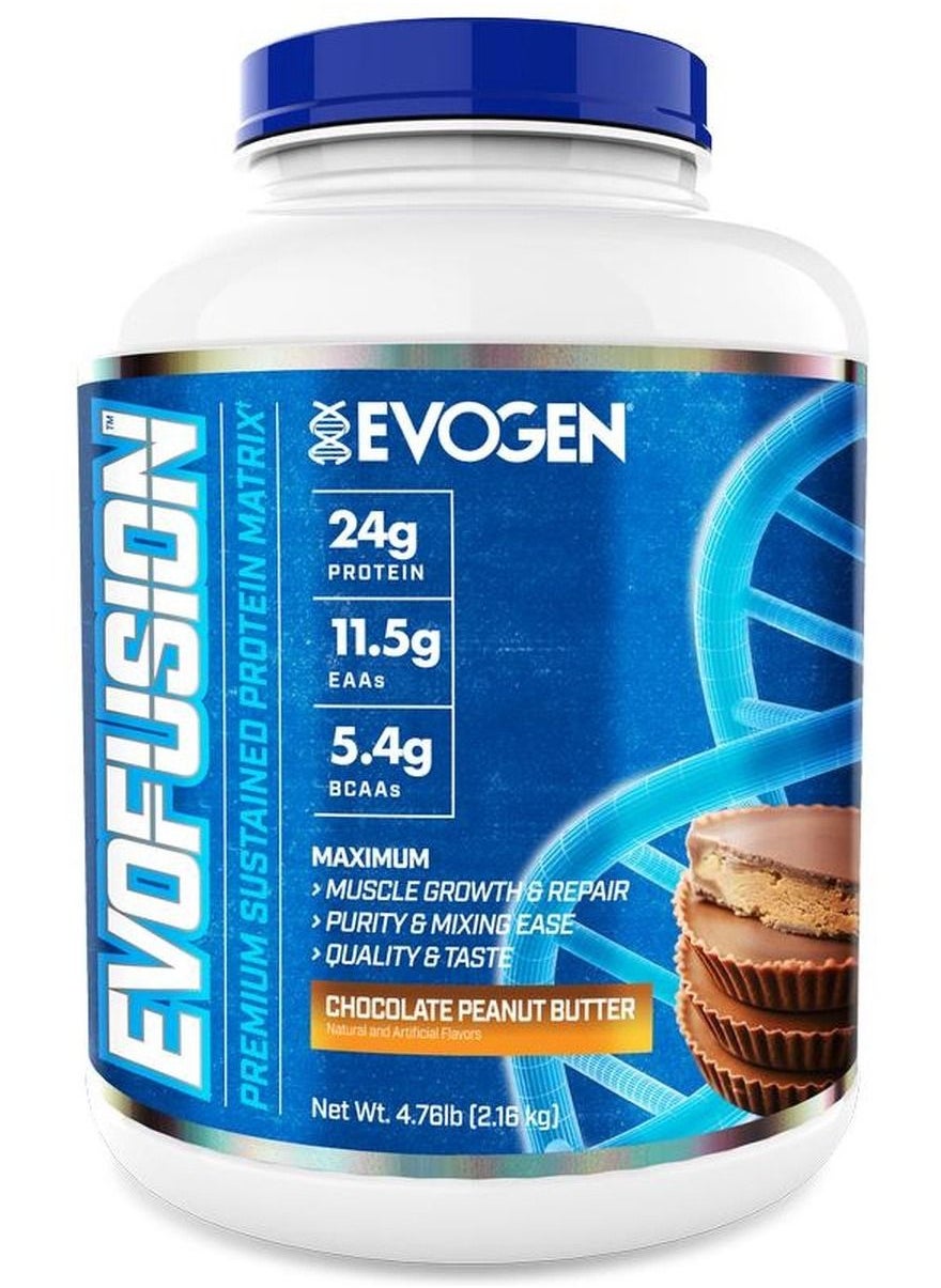 Evogen Nutrition EVOFUSION Premium Protein Matrix Chocolate Peanut ...