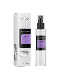 Salicylic Acid Toner Spray，Improve skin radiance, for acne and clear skin, oily skin, problem skin, natural, vegan, sebum and dead skin cleanser (100ml)