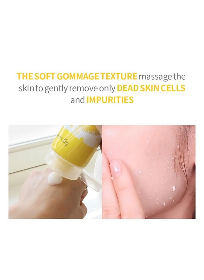 Secret Key Secretkey Lemon Sparkling Peeling Gel, Deep Cleansing, Exfoliation, Skin Moisturization, Low Irritation For Sensitive Skin Fl. 4.05 Oz / 120 Ml, Vitamin C And Refreshing Carbonated Water Synergy 