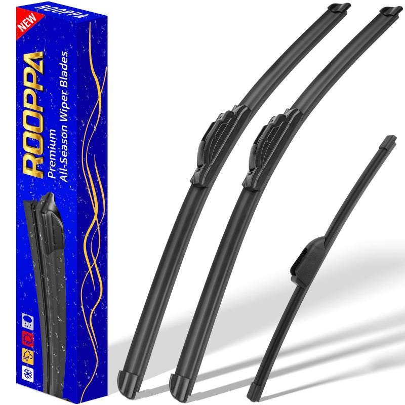3 wipers Replacement for 20112016 Hyundai Elantra20132017 Hyundai Elantra GT Windshield Wiper Blades Original Equipment Replacement 281413 Set of 3 UJ HOOK