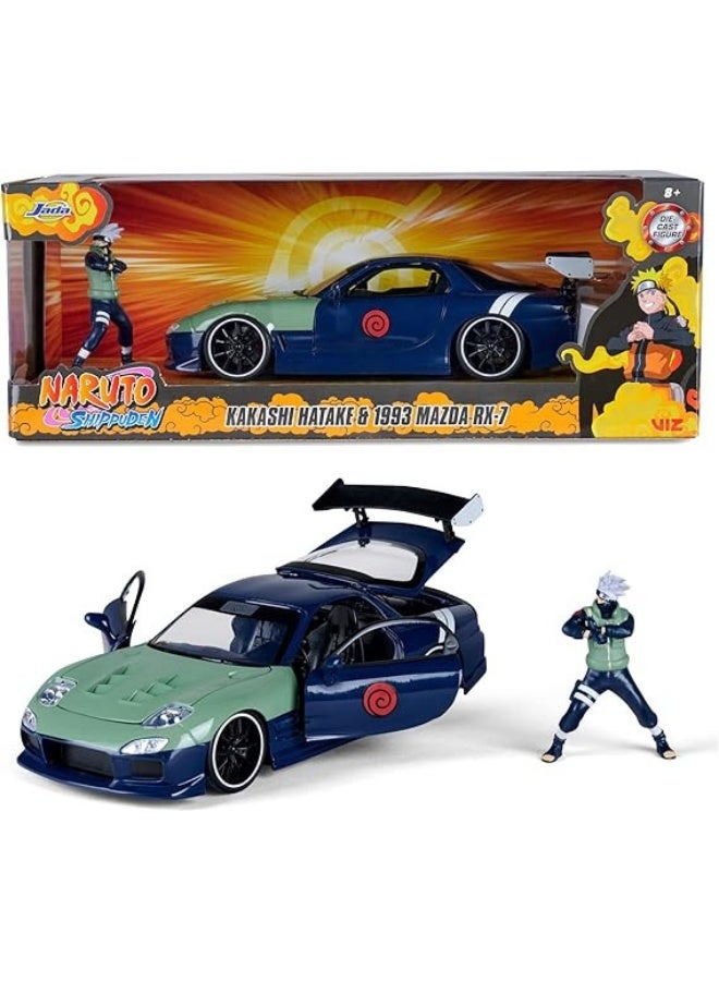 Jada Naruto Shippuden Kakashi Hatake & 1993 Mazda RX-7 Diecast Figure 1:24