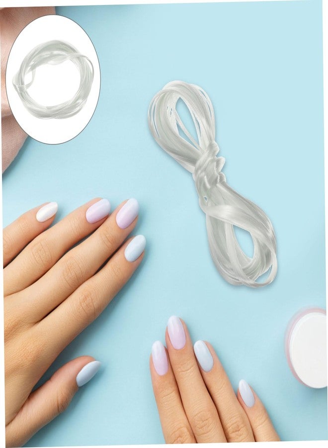 Lurrose False Nail Extension Fiber Nail Extension Fibers Adjustable Shape Nails Lengthening Fibers Tools DIY Fiberglass Nail Nail Art Makeup Supplies for Home Salon, 2M - Image 5